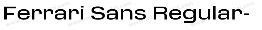Ferrari Sans Regular字体转换